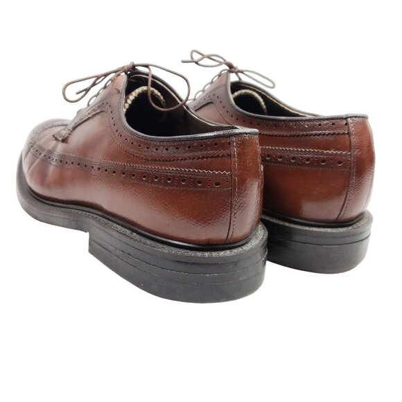 Stuart McGuire Men\'s Size 9.5 E Long Wing Oxford Brown Leather main image 4